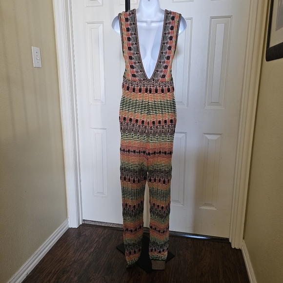 M Missoni Striped Bow Jumpsuit Size 40/4 - Picture 5 of 16